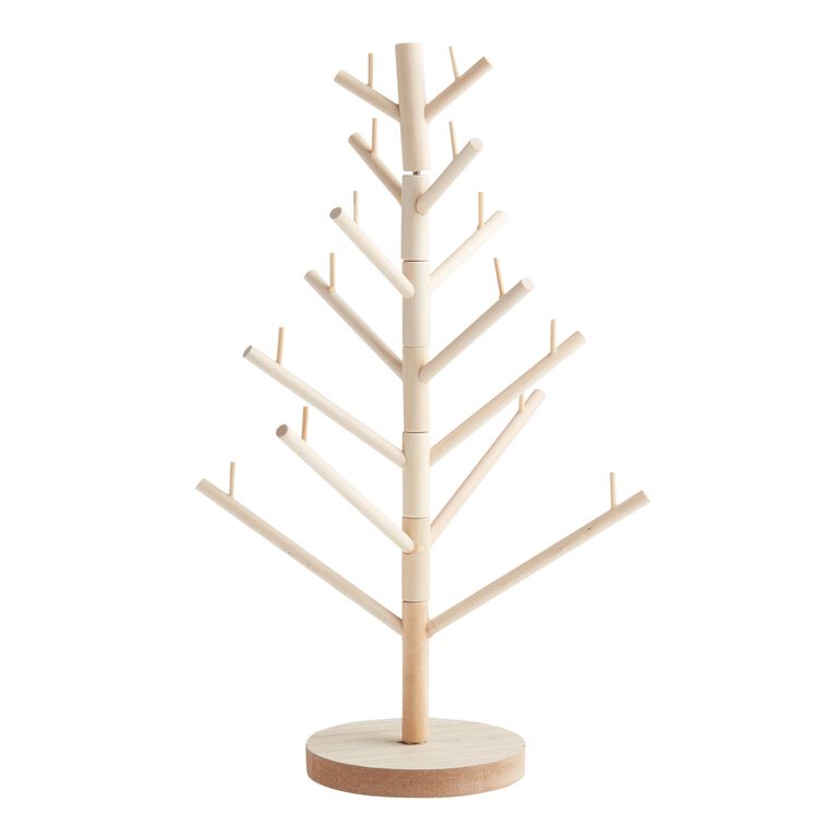 Wood Tabletop Ornament Tree image number 1