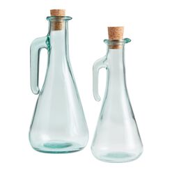 Italian Recycled Glass Oil Bottle