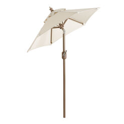 Brown Steel 5 Ft Tilting Patio Umbrella Frame And Pole