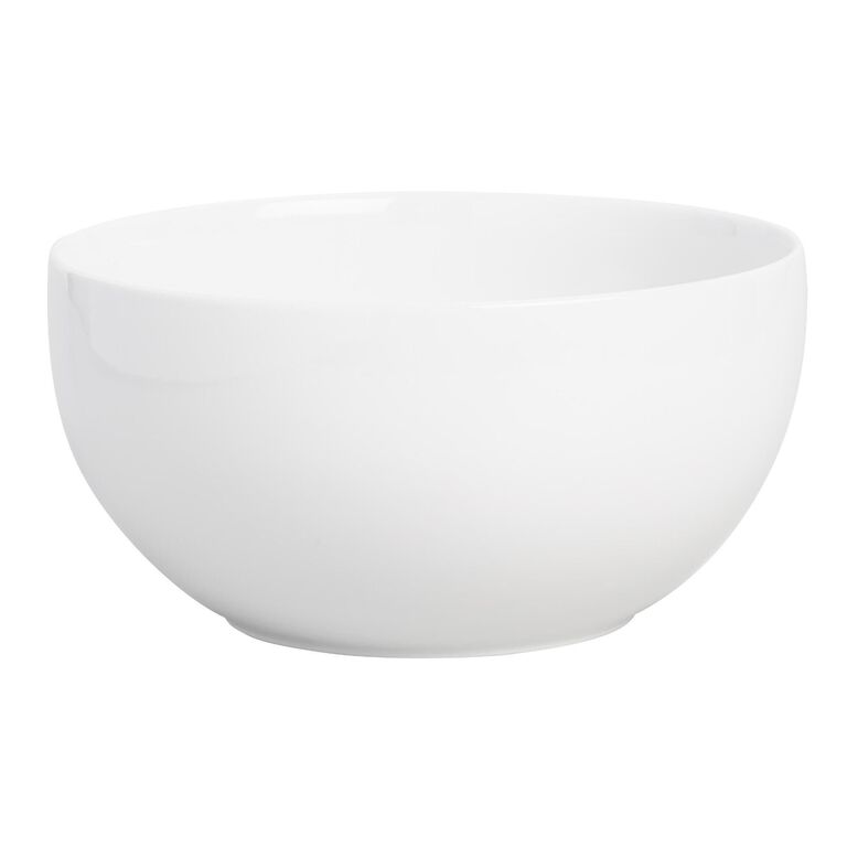 Coupe White Porcelain Serving Bowl image number 1