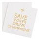 Save Water Drink Champagne Beverage Napkins 20 Count image number 0