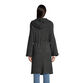 Charcoal Recycled Yarn Hooded Duster Sweater With Pockets image number 1