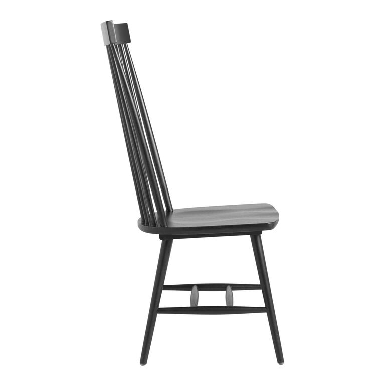 Kamron Black Wood Windsor Style Dining Chair Set of 2 image number 5