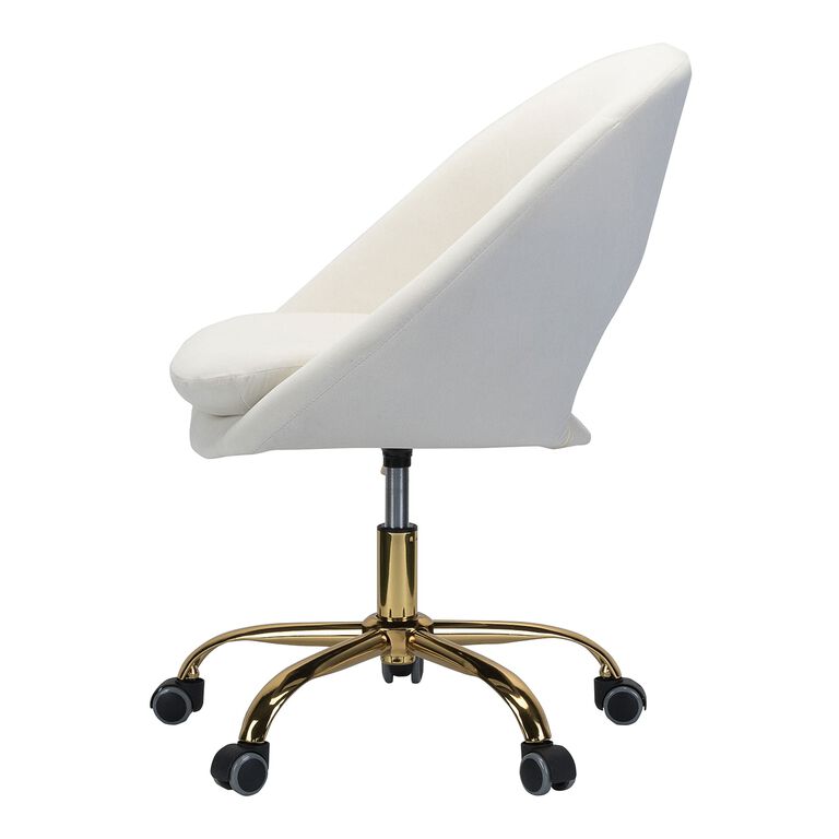Westgate Velvet Upholstered Office Chair image number 3