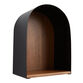 Metal and Wood Arched Floating Wall Shelf image number 0