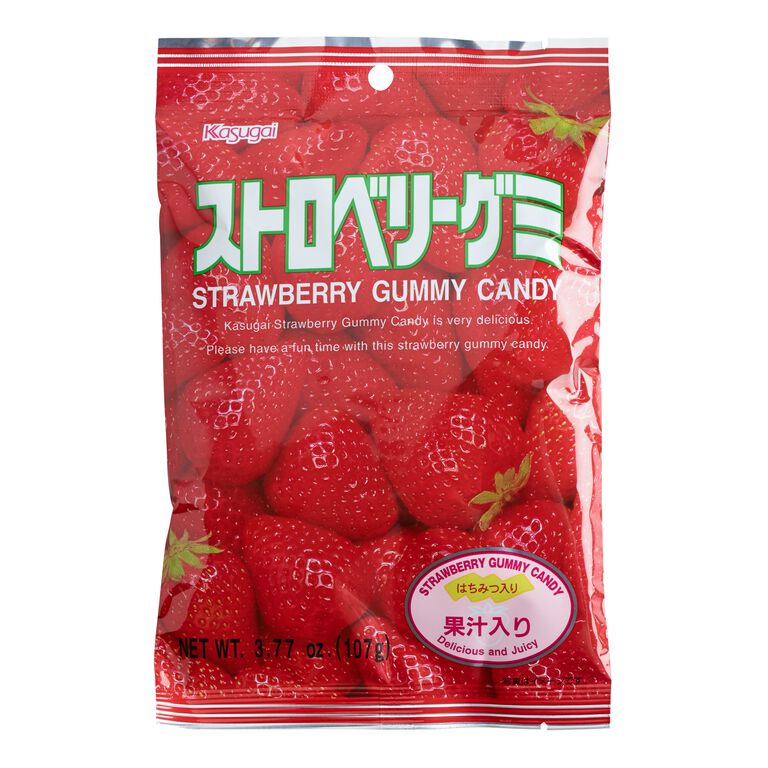 Kasugai Strawberry Gummy Candy image number 1