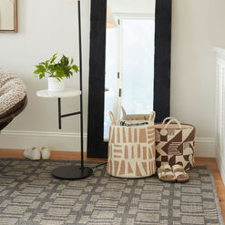 Hawthorne Gray and Taupe Wool Blend Reversible Area Rug
