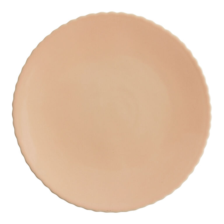 Sienna Blush Pink Scalloped Salad Plate image number 1