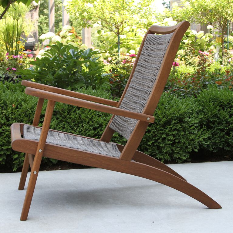 Erich Eucalyptus and All Weather Wicker Outdoor Lounge Chair image number 6