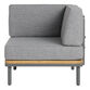 Andorra Modular Outdoor Sectional Corner End Chair image number 4