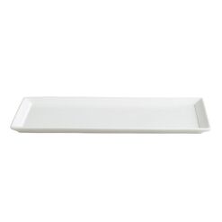 Rectangular White Porcelain Tasting Plate Set Of 4