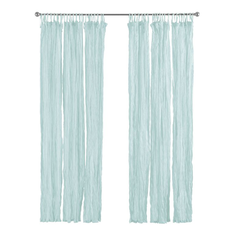 Cotton Crinkle Voile Curtains Set of 2 image number 2