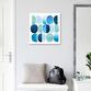 Codes Blue by Nikki Chu Framed Canvas Wall Art image number 1