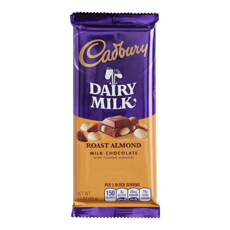 Cadbury Roast Almond Milk Chocolate Bar Set Of 7 image number 1