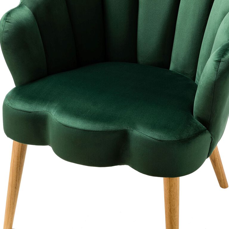 Margery Velvet Scalloped Upholstered Chair image number 5