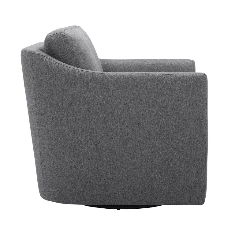 Melvin Gray Slope Arm Swivel Chair image number 4
