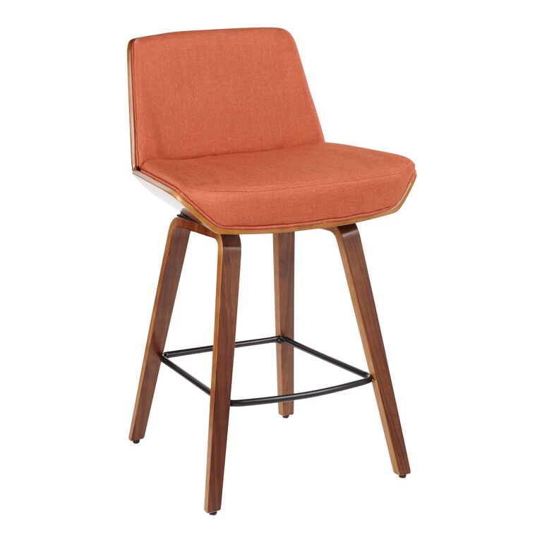 Joel Mid Century Upholstered Counter Stool image number 1