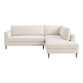Camile Ivory Right Facing Sectional Sofa image number 2
