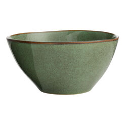 Grove Green Speckled Reactive Glaze Bowl