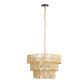 Ava Abaca Rope Tiered 3 Light Pendant Lamp image number 2