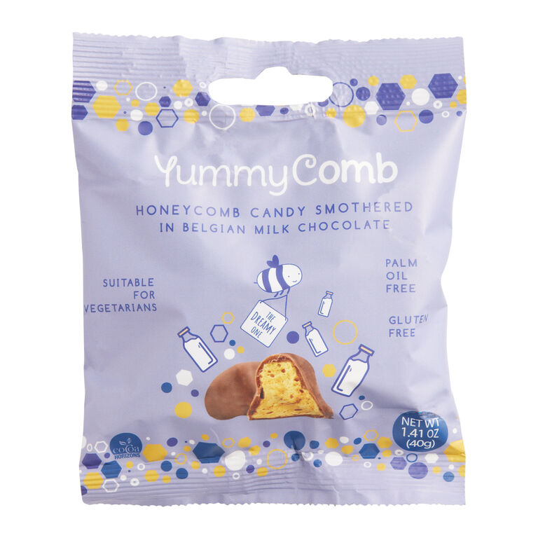 YummyComb Belgian Milk Chocolate Honeycomb Snack Size image number 1
