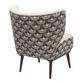 Evins Black And Cream Flying Crane Upholstered Chair image number 3