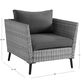 Malique Gray All Weather Wicker Outdoor Armchair Set of 2 image number 3