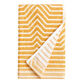 Allura Mustard And White Sculpted Geo Hand Towel image number 0