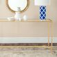 Nala Gold Metal And Glass Console Table image number 1