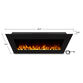 Fyre Black Steel Wall Mounted Electric Fireplace image number 6