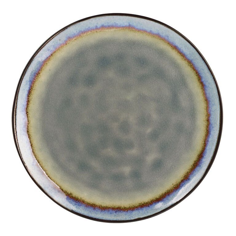 Sota Gray Reactive Glaze Salad Plate Set Of 4 image number 1