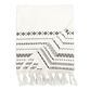Zohra Ivory And Black Geo Stripe Towel Collection image number 2
