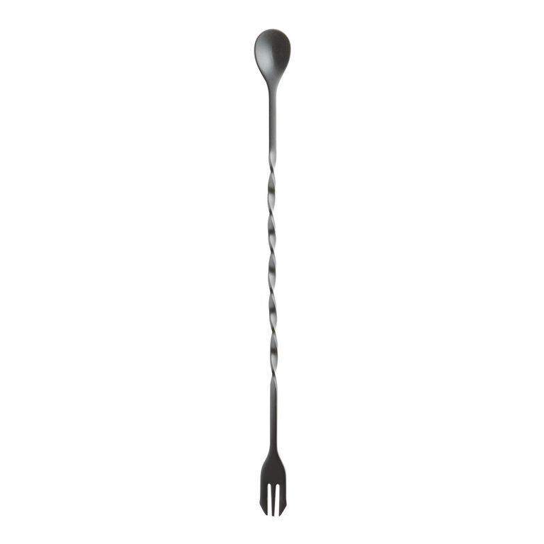 Gordon Matte Black Stainless Steel Bar Spoon image number 1