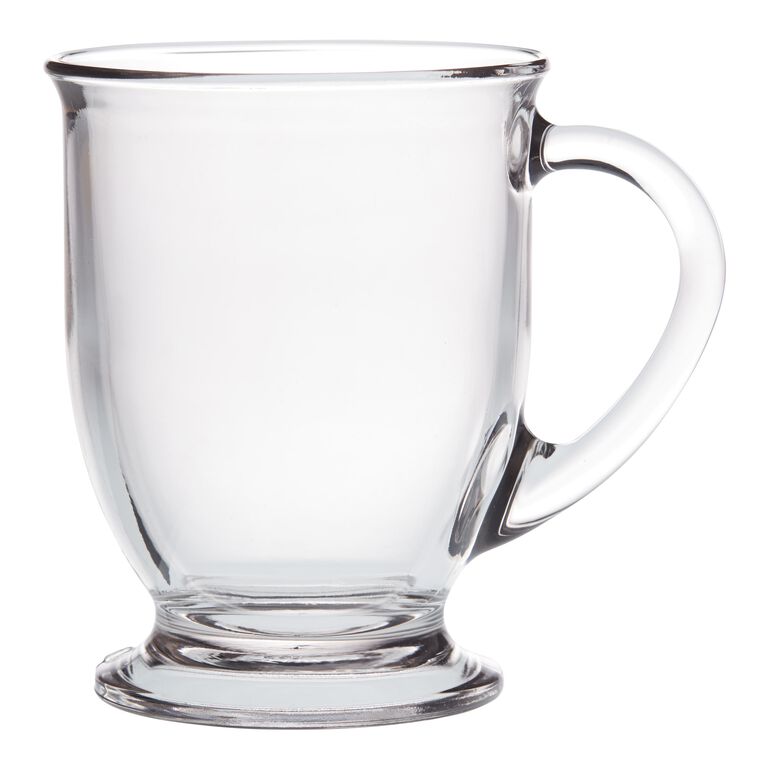 Cafe Glass Mug Set Of 2 image number 1