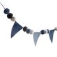 Silaiwali Blue Upcycled Fabric Pennant Garland image number 1