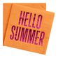 Orange Hello Summer Beverage Napkins 20 Count image number 0
