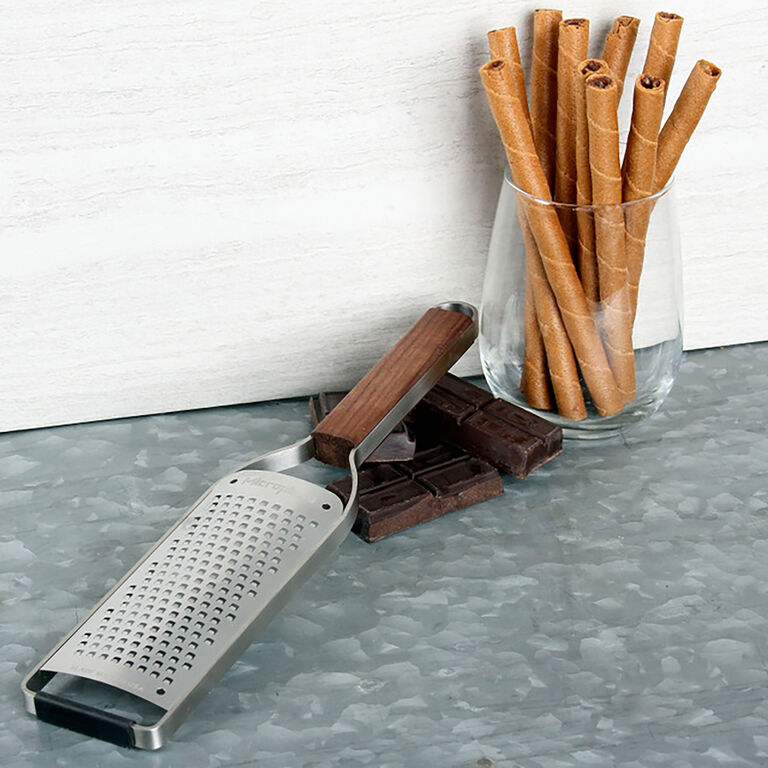 Microplane Master Series Wood and Steel Coarse Cheese Grater image number 2