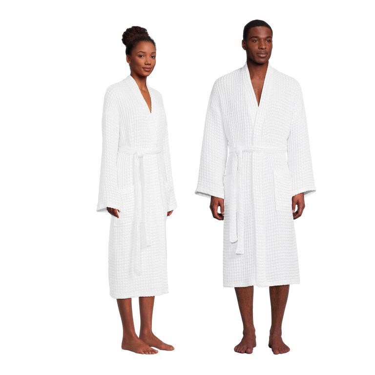 Cotton Waffle Weave Robe image number 1