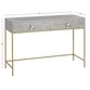 CRAFT Surai Gray And White Floral Inlay Console Table image number 5