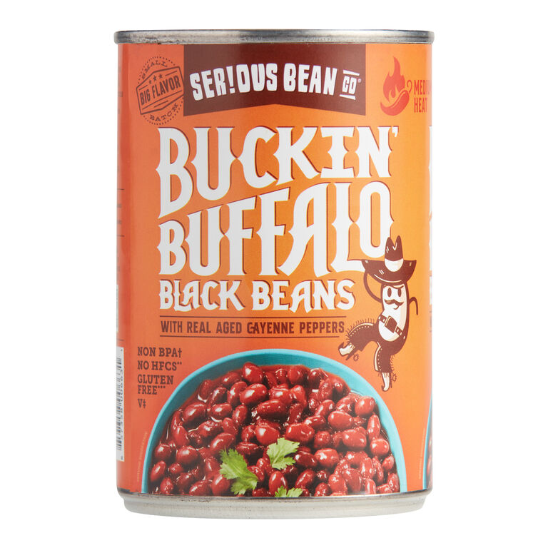 Serious Bean Buckin' Buffalo Black Beans Set of 2 image number 1