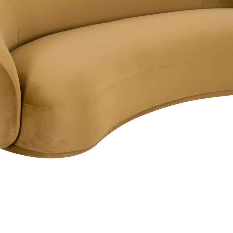 Burton Velvet Curved Sofa image number 5