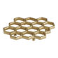 Gold Cast Aluminum Honeycomb Trivet image number 0