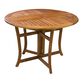 Danner Round Eucalyptus Wood Folding Outdoor Dining Table image number 0