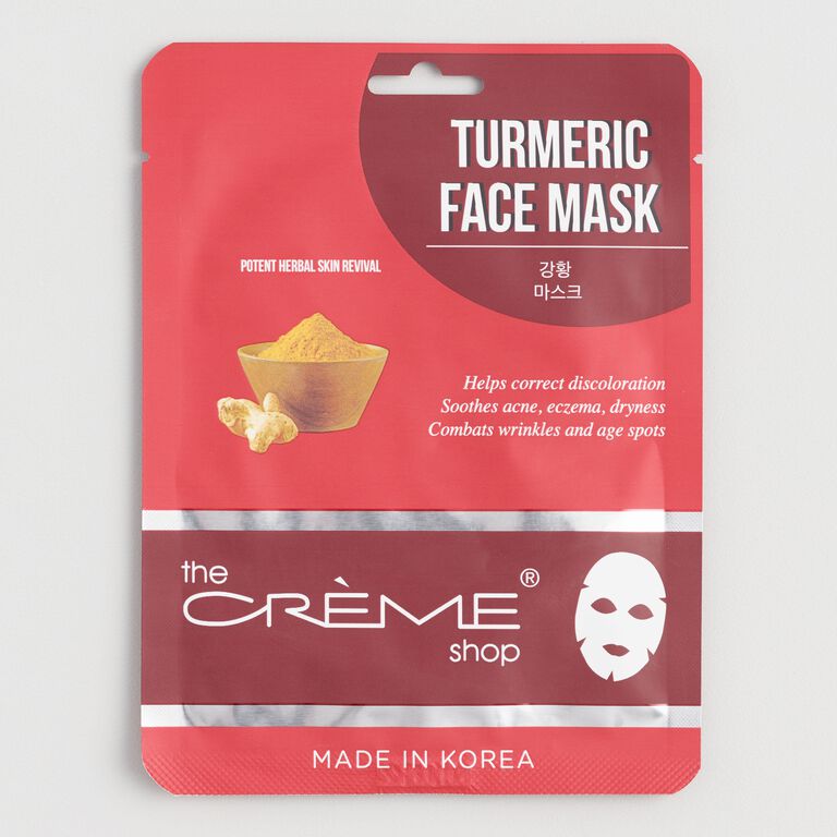 Creme Shop Turmeric Korean Beauty Sheet Mask Set Of 2 image number 1