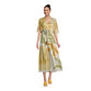 Mira Tan and Yellow Indio Desert Abstract Kaftan Dress image number 0