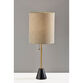 Boden Black Marble and Antique Brass Table Lamp image number 1
