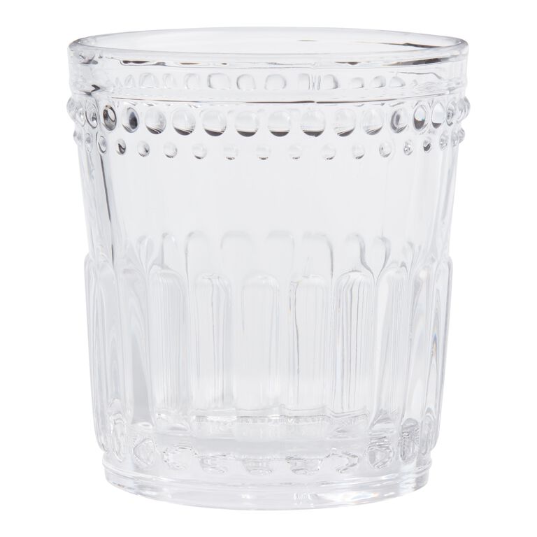 Clear Pressed Double Old Fashioned Glass image number 1