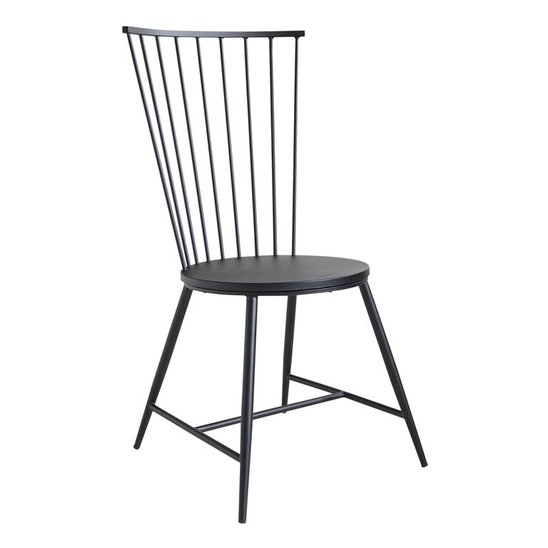 Neal Black Steel Dining Chair image number 1