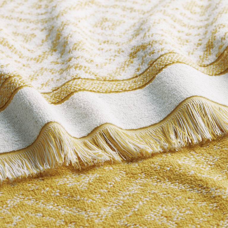 Indie Mustard Yellow Diamond Towel Collection image number 4