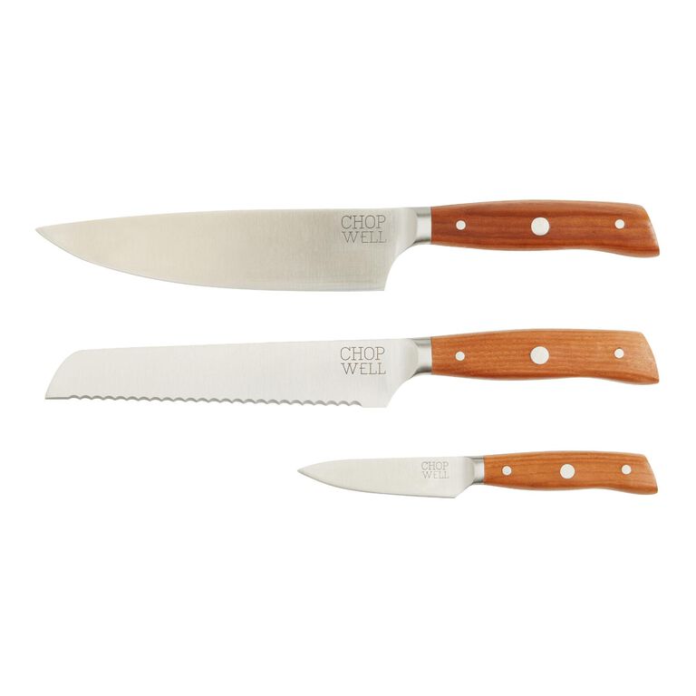 Chopwell Carbon Steel and Ash Wood Knife Set Collection image number 4